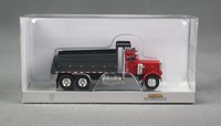 Brekina 86290 H0,1:87 Peterbilt 359 Dumper Kipper, Rot/Dunkelgrau, 1973 Neu!