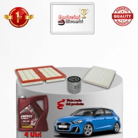 Set Service 3 Filter Und ÖL Audi A1 GB 1.0 Tfsi 70KW 95CV Von 2018-