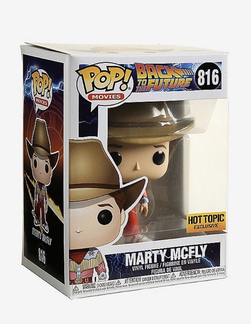 Funko Pop Marty McFly Back to The Future 3 Clint Eastwood Hot Topic #816 for sale online | eBay