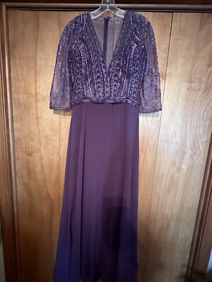 Purple Madeline Gardner Formal Dress Women's Size 14 | eBay