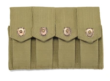 US WW2 Rigger Made M1911 .45 4 cell Magazine Pouch Marked JT&L 1943