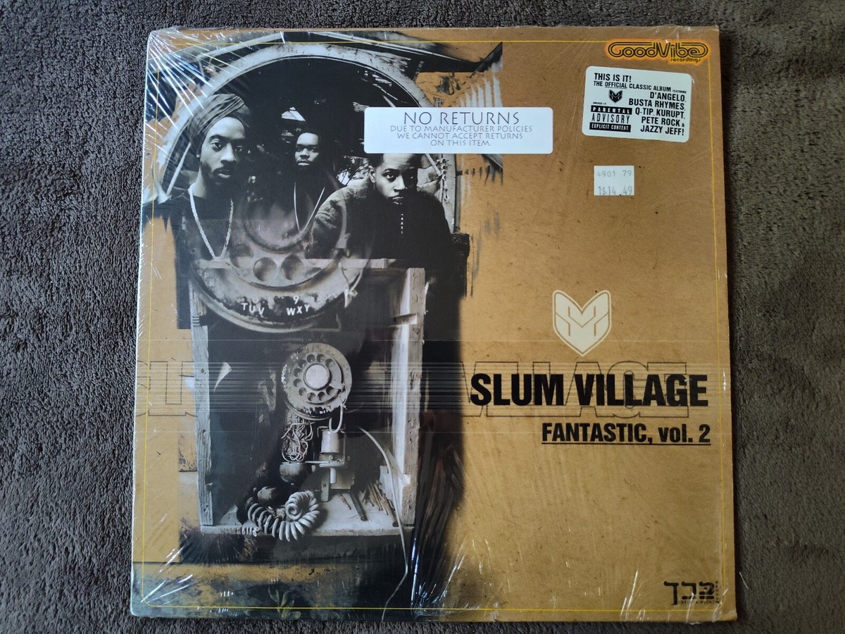 Slum Village Fantastic Vol 2 3xLP J DILLA 2000 OG NM in
