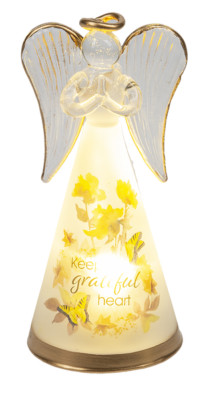 Ganz Light up Autumn Blessing Angel '' Keep a Grateful Heart''