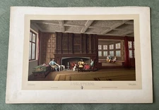 Antique Firmin Didot Chromolithograph, England Design Print 