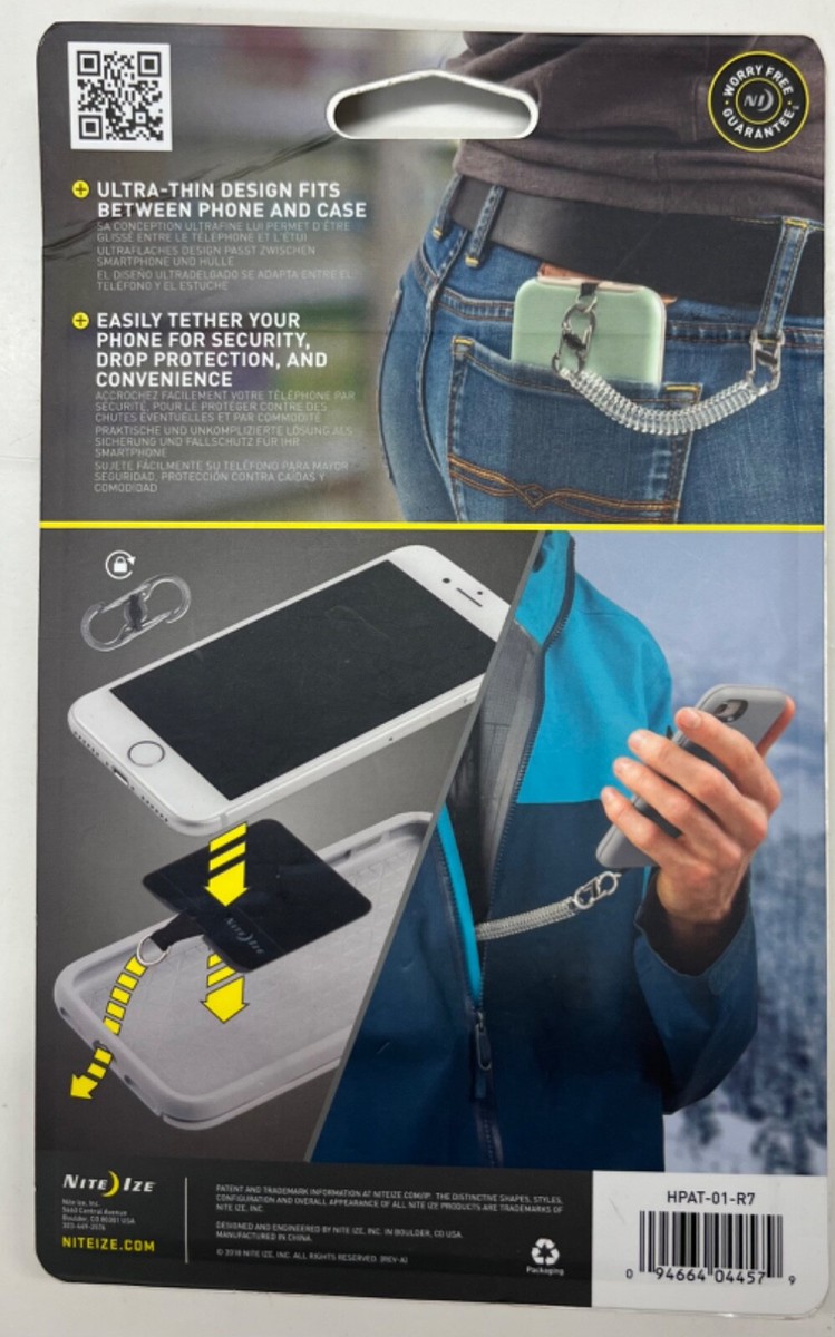 Nite Ize Hitch MicroLock Black Double-Gated Phone Anchor + Tether  (HPAT-01-R7) | eBay