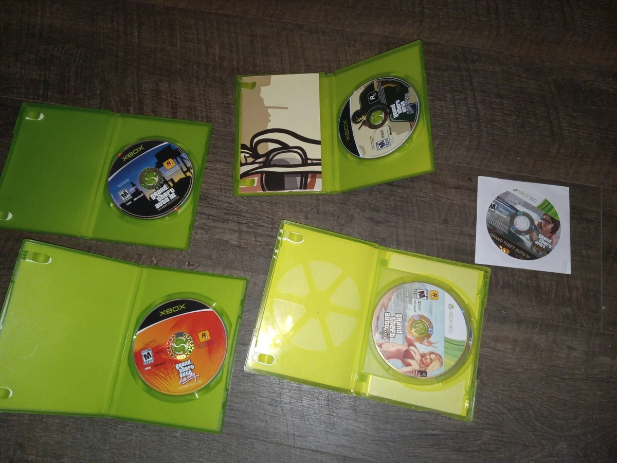 Grand Theft Auto GTA III IV V Xbox One 360 Original San Andreas Vice City 3  4 5