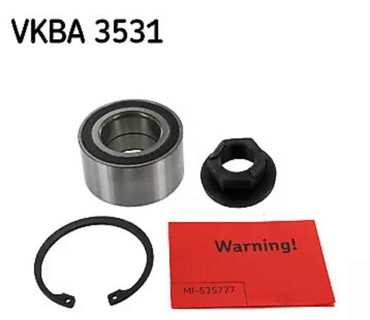 Wheel Bearing Kit fits FORD FIESTA Front 01 to 10 With ABS SKF 1112547 Quality