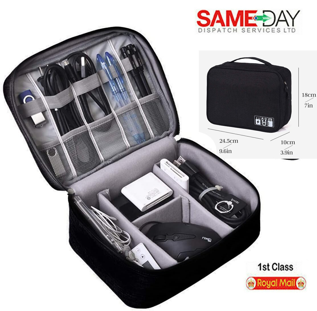 Travel Cable Organizer Bag Electronic USB Accessories Storage