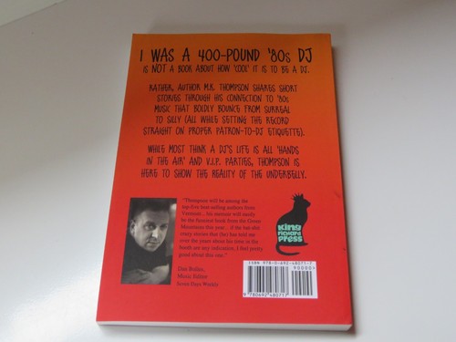 I Was A 400-pound '80s DJ: My Memoirs Through Music by M K Thompson Vermont VT - Picture 2 of 2