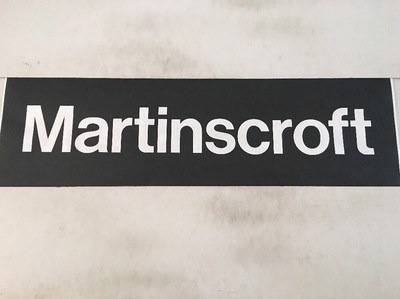 Blackburn Destination Bus Blind Februar 1996 (33'') - Martinscroft