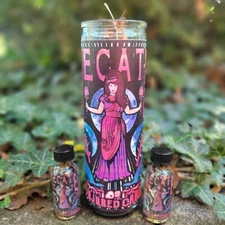 Hecate Altar Candle & Oil Witchcraft, Protection, Lunar Power and Crossroads