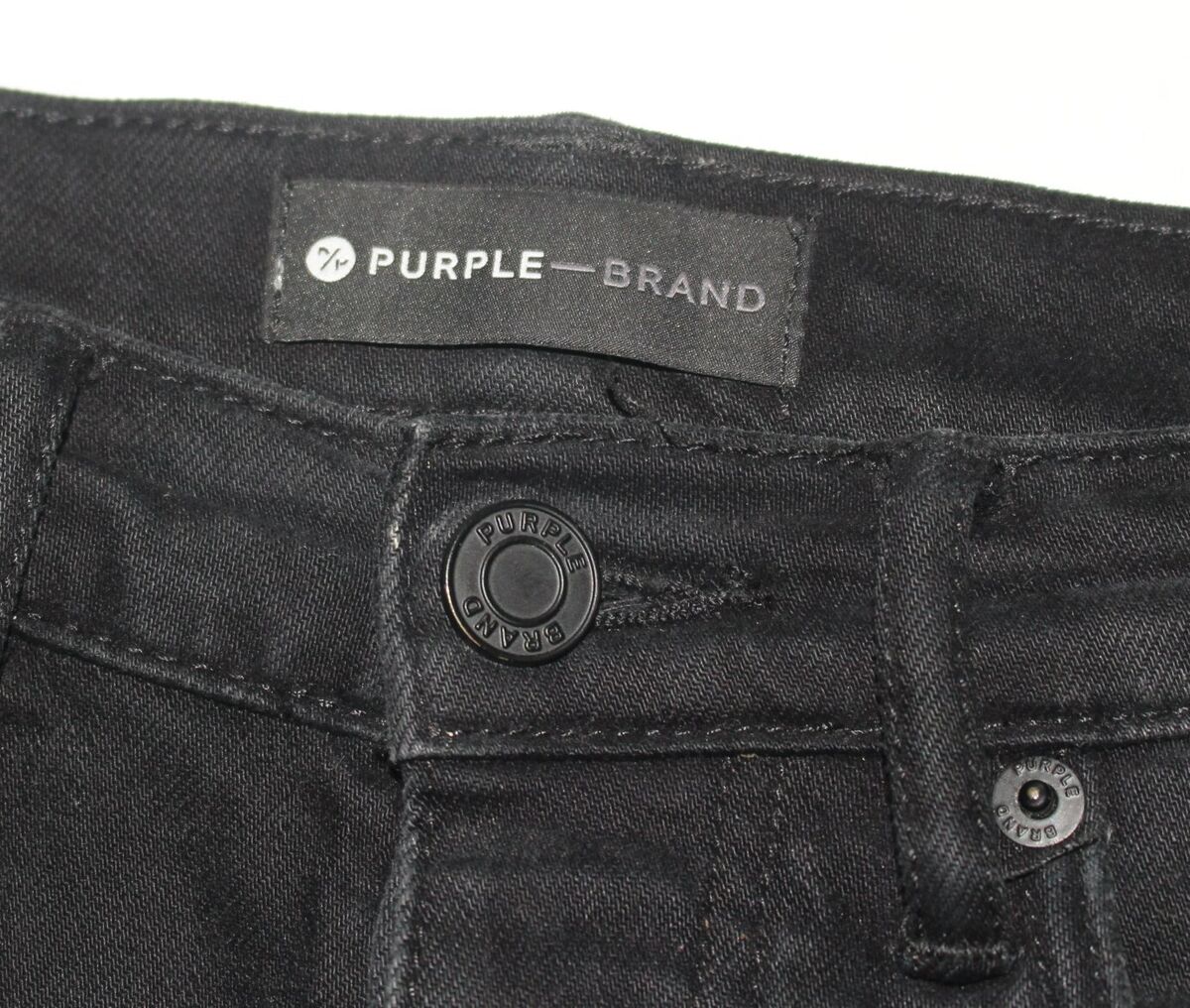 Purple Brand Style P002 Black Slim Jeans Repair Patchwork Purple Brand Style P002 Black Slim Jeans Repair Patchwork