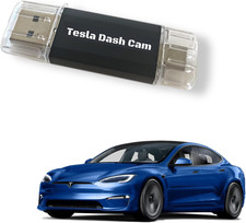 128 GB Tesla USBC Dashcam Flash Drive for Sentry Mode. Dual Sided Thumb Drive Da