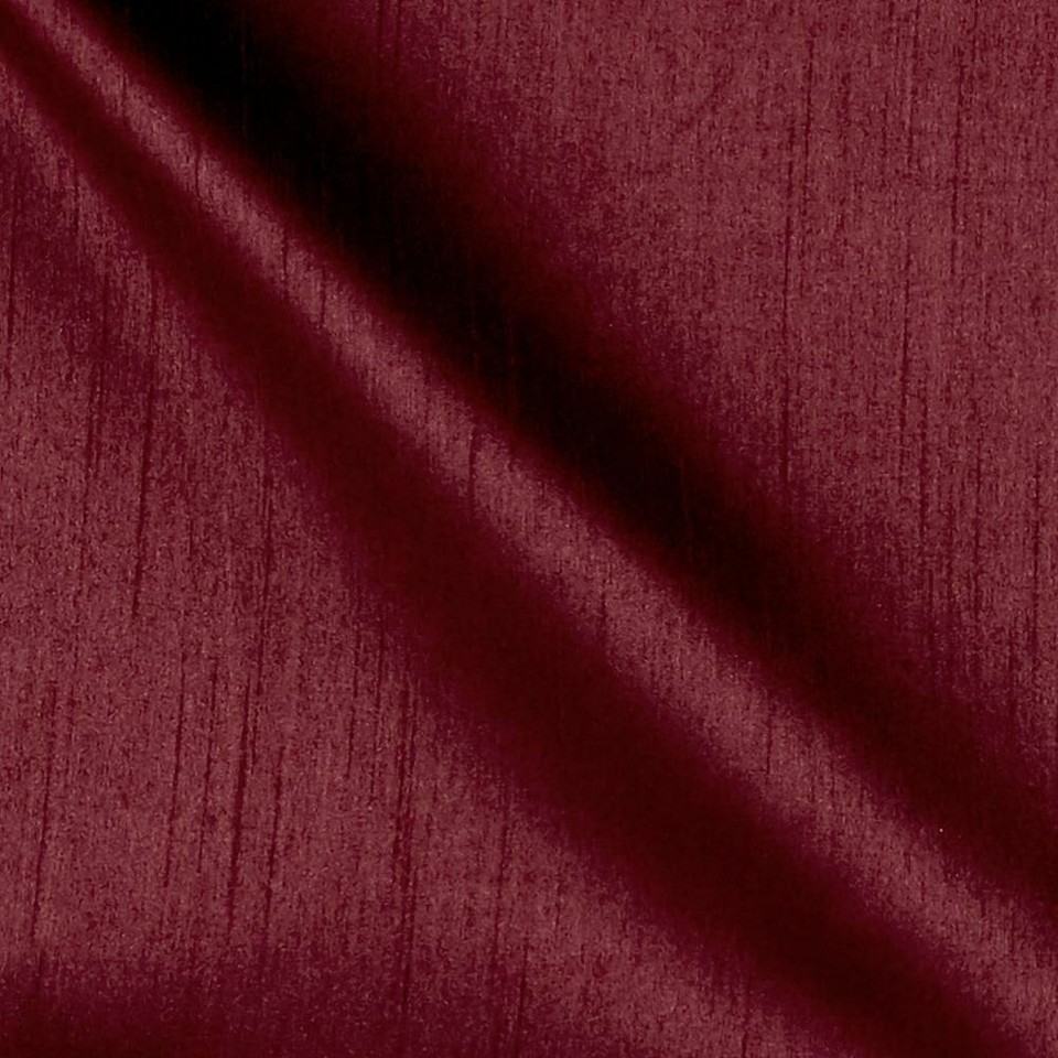 Black Plain Raw Silk Faux Dupion 100% Polyester Upholstery Fabric Brid