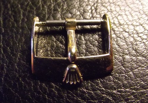 ROLEX -ORIGINAL SOLID YELLOW GOLD 750 - 16 mm - RARE VINTAGE BUCKLE -SWISS - Foto 2 di 6