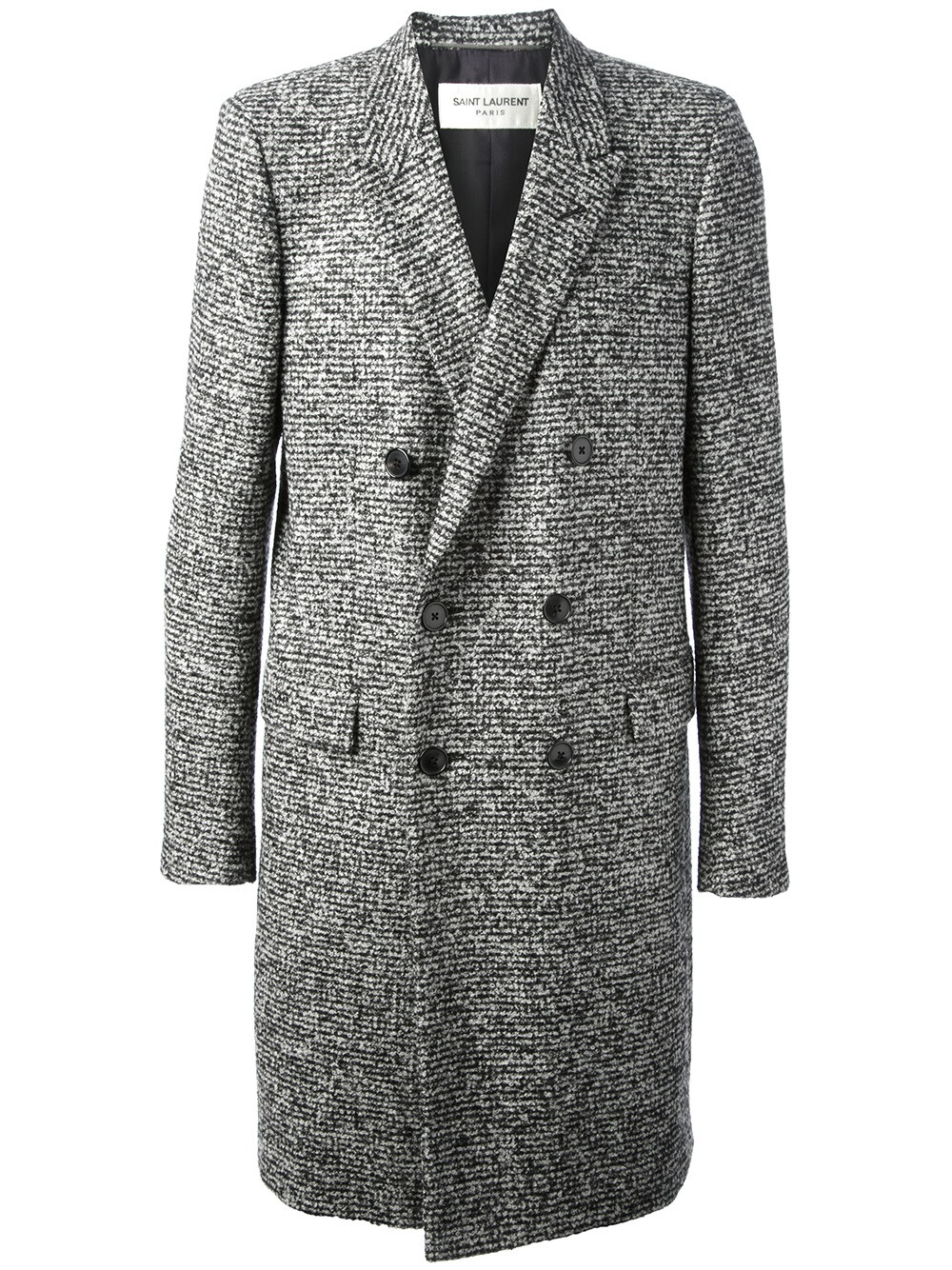 FW13 Saint Laurent Paris Cappotto doppio seno Chanel Tweed taglia 44 Slimane Celine