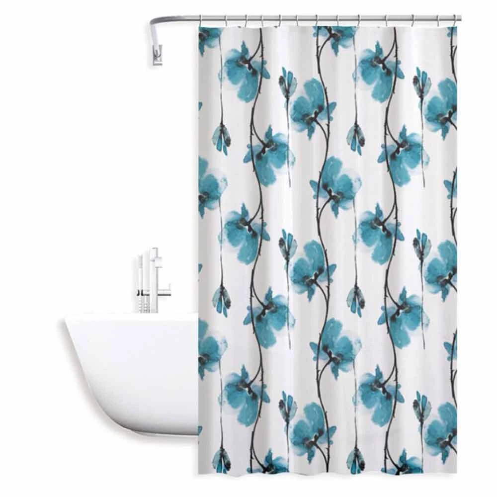 WELMECO Tenda Da Doccia Rustica Con Galline, In Poliestere, 183x183 Cm, Set Con 12 Ganci In Plastica, Decorazione Bagno - 4