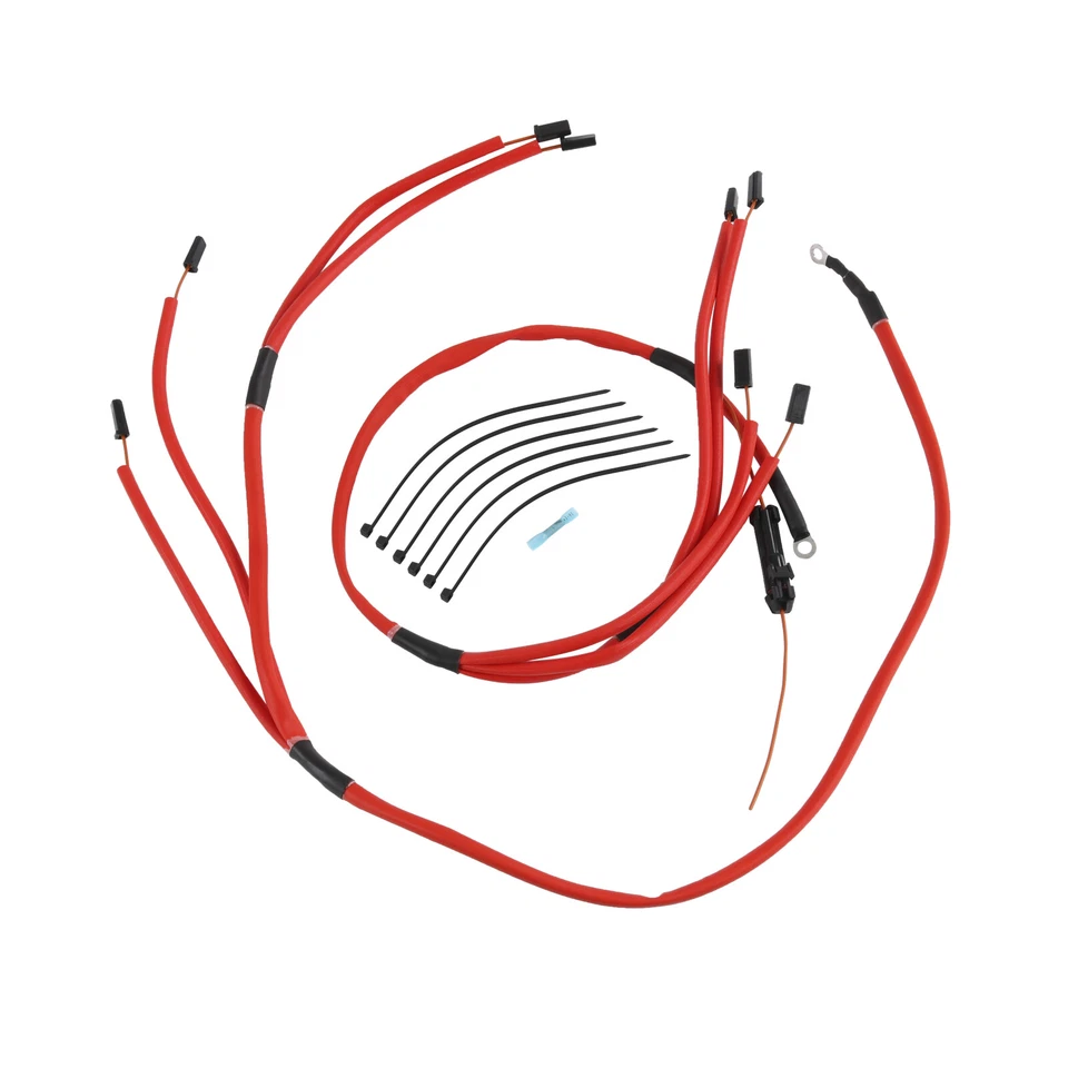 Turbo Diesel Glow Plug Harness Kit Red For Chevrolet Gmc 6.5L 6.5 - Image 2 of 4