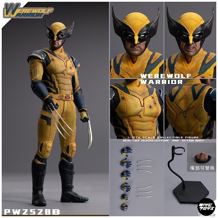 PWTOYS PW2528A 1/12 Wolverine Male Action Figure Model 6