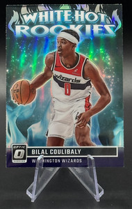 2023-24 Bilal Coulibaly RC #4 Donruss Optic White Hot Rookies Holo Prizm Wizards