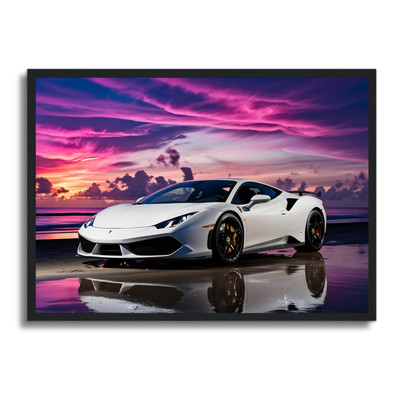Auto Poster gerahmtes Wandbild Fahrzeug Man Cave Bild A4 - A1 Wohndeko Design