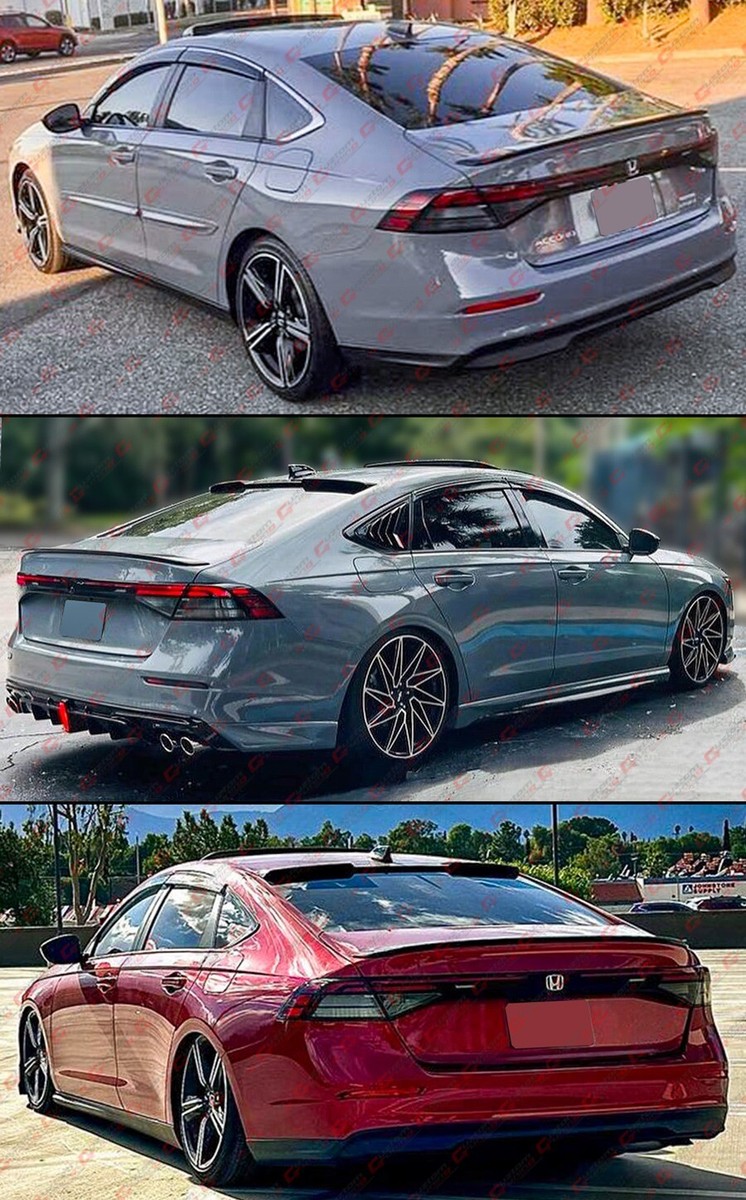 Glossy Black Rear Trunk Spoiler For 2023-2025 Honda Accord – 11th Gen JDM OEM Style, No Drilling