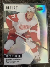 Simon Edvinsson   Rookie   2023-24 upper deck Allure Hockey Black Rainbow #147