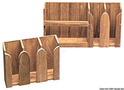 ARC Teakholz-Tassenablage 312x108x250 mm