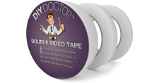 5 PACKS OF 3 ROLLS OF DIY DOCTOR DOUBLE SIDED TAPE. EACH ROLL 28MTR LONG.