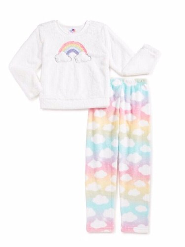 NEW Bmagical Rainbow White 2 PCS Pajamas Set Size 7