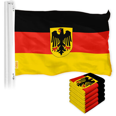 NEW G128 Germany Ensign Flag 5-Pack 3x5 FT, German Printed 150D