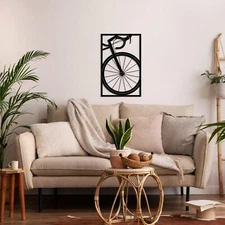 Bike Cyclist Metal Wall Art, Metal Wall Decor, Home Decor Wall Art, Wall Hanging