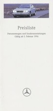 MERCEDES W124 Coupè Cabrio Modello T W140 R129 Listino Prezzi Allestimento 1996 F