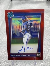 Anderson Tejada Rookie/50  2021 Panini Optic Prizm Auto /50 Red