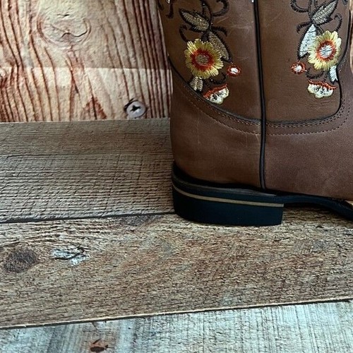 Women Western Wide Calf Cowgirl Genuine Leather Bota Vaquera Estilo Rodeo Dama - Picture 11 of 13