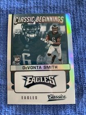 2021 Classics DEVONTA SMITH SILVER REFRACTOR Classic Beginnings RC CB-DS