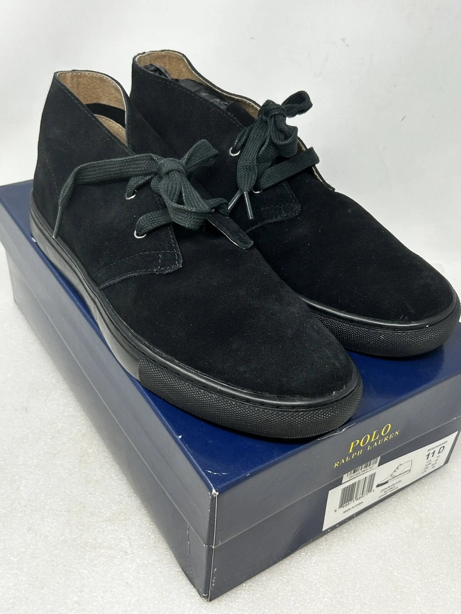 Polo Ralph Lauren Black Suede Boots for Men for Sale - Shop 