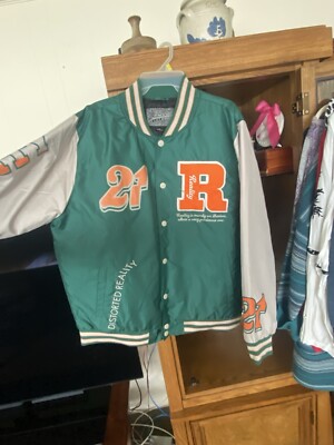 Pacsun Varsity Bomber Jacket distorted reality size large