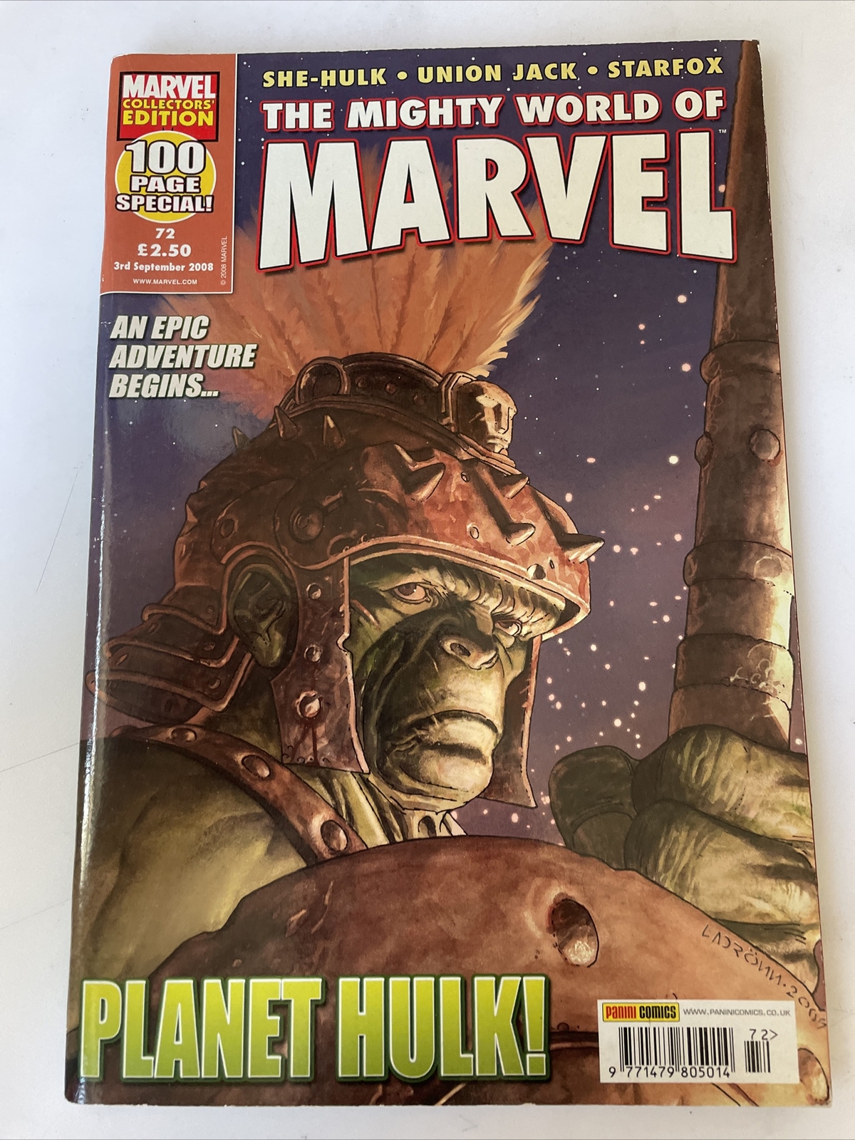 The Mighty World of Marvel #72 Panini Marvel Comics Sept 2008