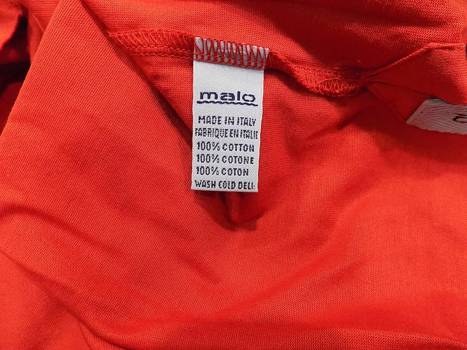 Мужская футболка MALO BARNEYS NEW YORK Red Crew размер 50 Италия (313) - Изображение 3 из 4