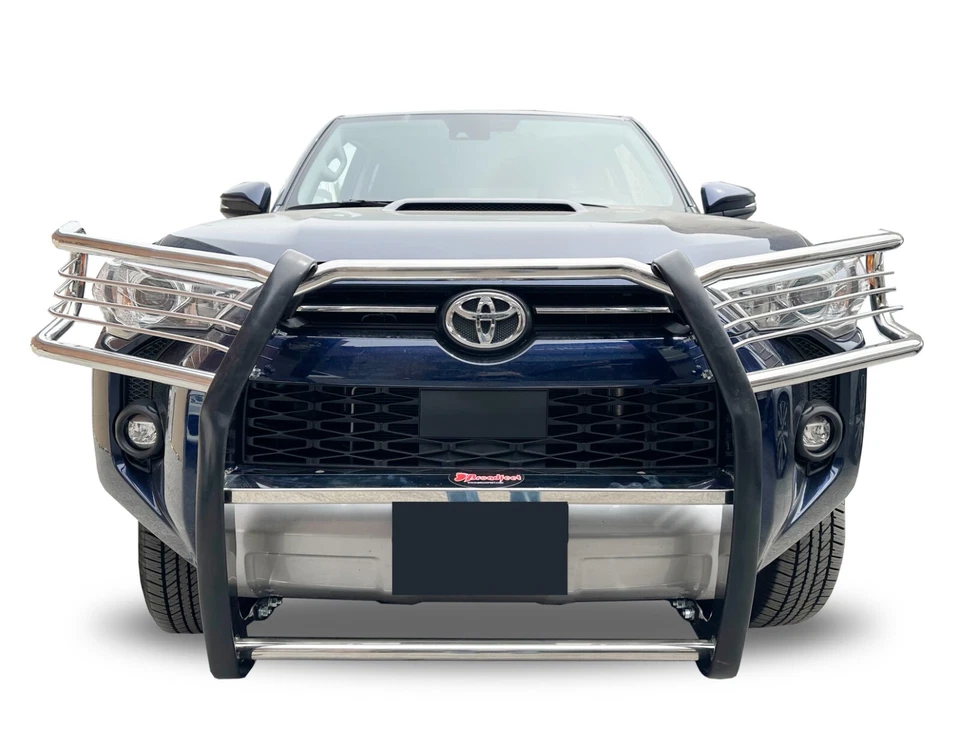 fits 10-23 Toyota 4Runner STAINLESS STEEL Grille / Brush Guard Bumper Protector — 第 4/4 张图片