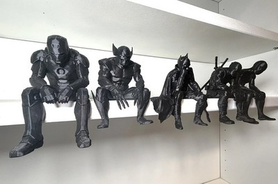 MARVEL SAD Ledge Sitter Figures   Paintable - Party Event Decor - Gift 