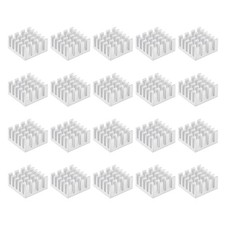 15x15x8mm Thermal Pad Aluminum Heatsink Electronic Radiators Silver 20 Pcs