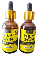 2 Pack EBIN New York Wil+Gain Super Gro Peppermint & Rosemary 2 fl oz