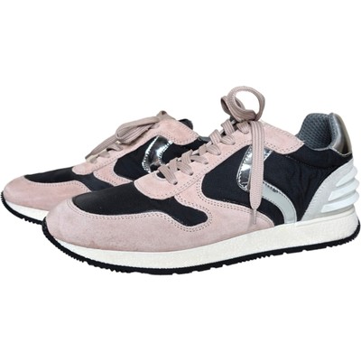 Voile Blanche Julia Power Sneaker Suede Washed Fabric Pink Grey Size 41/US 11