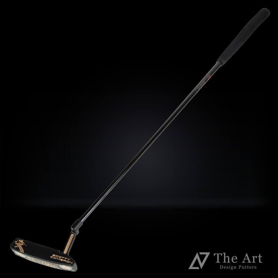 Scotty Cameron Newport2 Dragon Art Black Finish Gold Putter 34 in