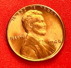 1948-D Lincoln Wheat Cent Penny GEM RD BU From an Original Bank Roll