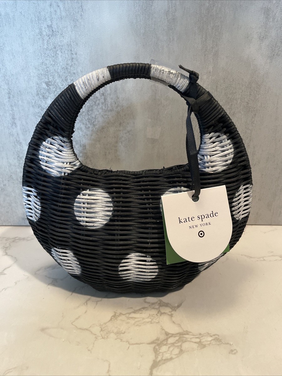 ショルダーバッグ・ポシェット kate spade x Target Wicker Crescent Bag Kate Spade New York X Target Polka Dot Wicker Crescent Bag