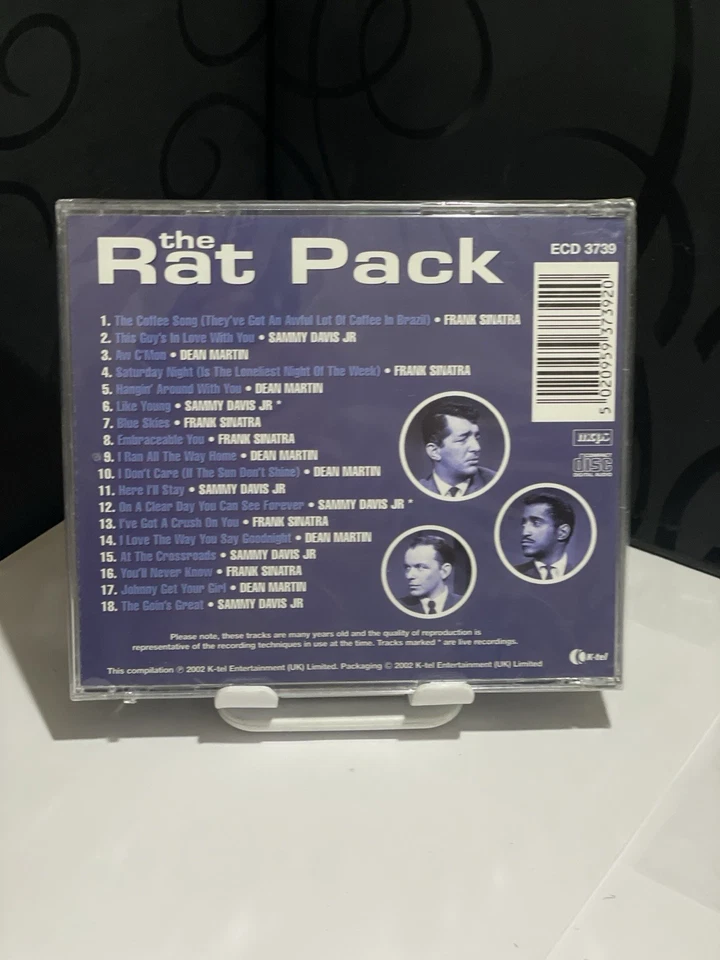 NEW / SEALED - The Rat Pack - The Rat Pack Various Artists CD - 18 Tracks - Image 2 of 2