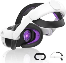 2-in-1 Head Strap with Silicone Face Pad Cover for Meta Quest 3/Quest 3s Headset
